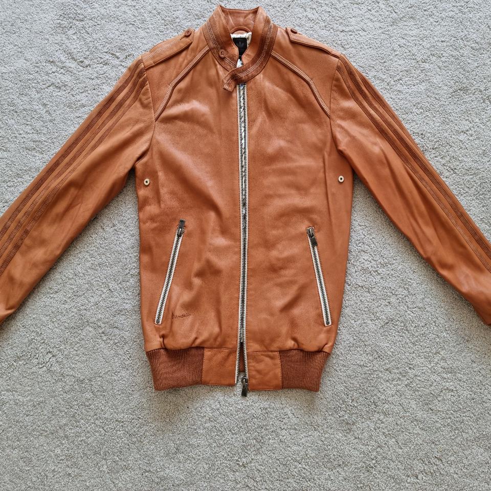 Adidas Vespa 300 leather jacket - 60th Anniversary!!... - Depop