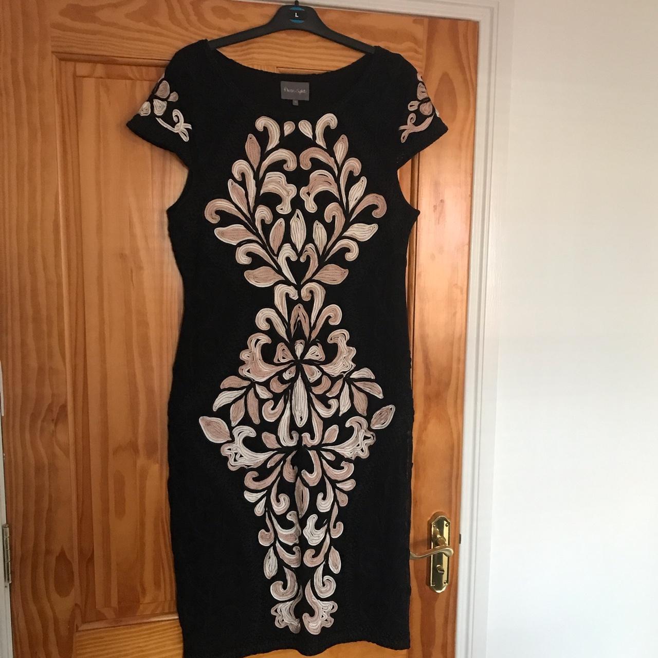 phase eight black and cream dress