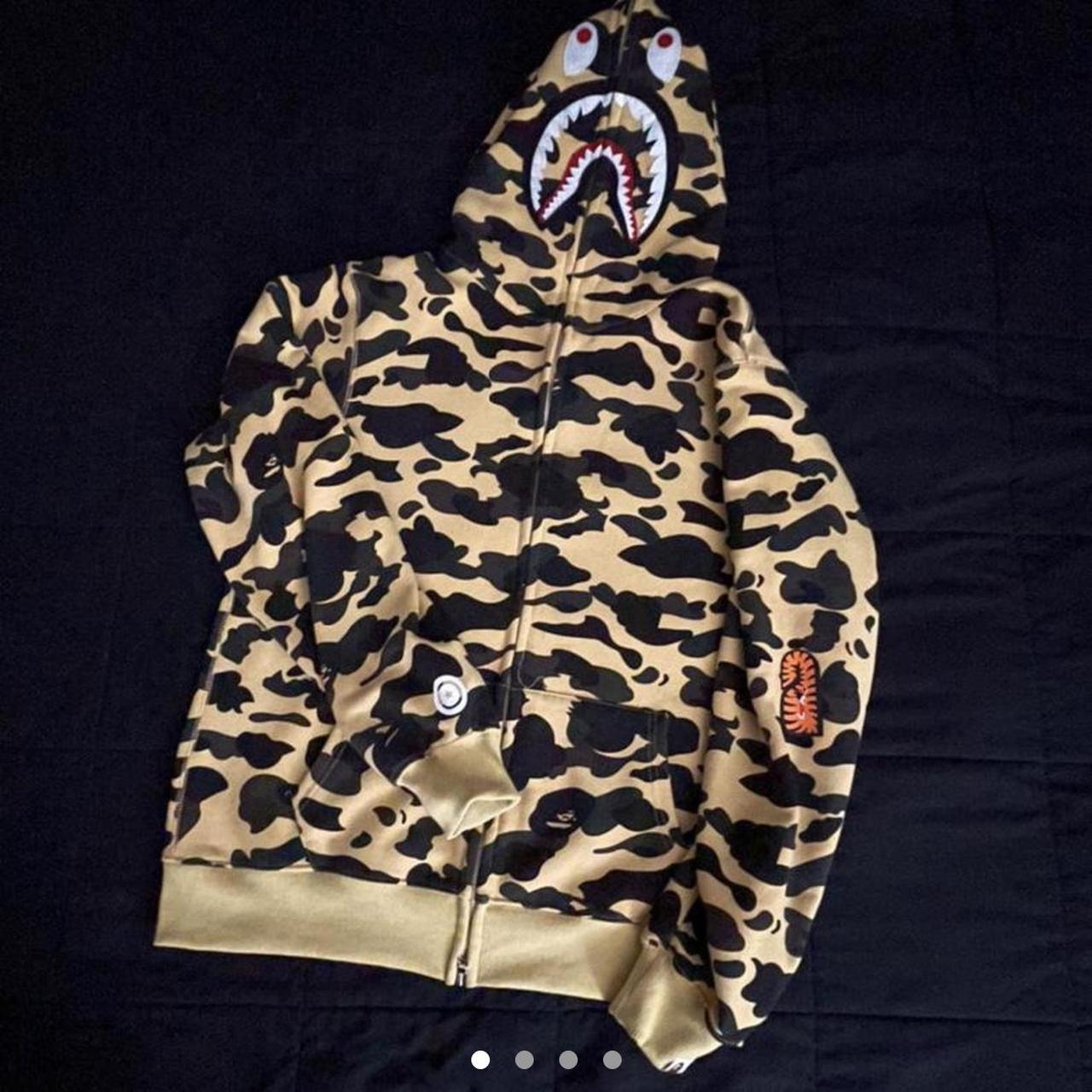 Tan on sale bape hoodie