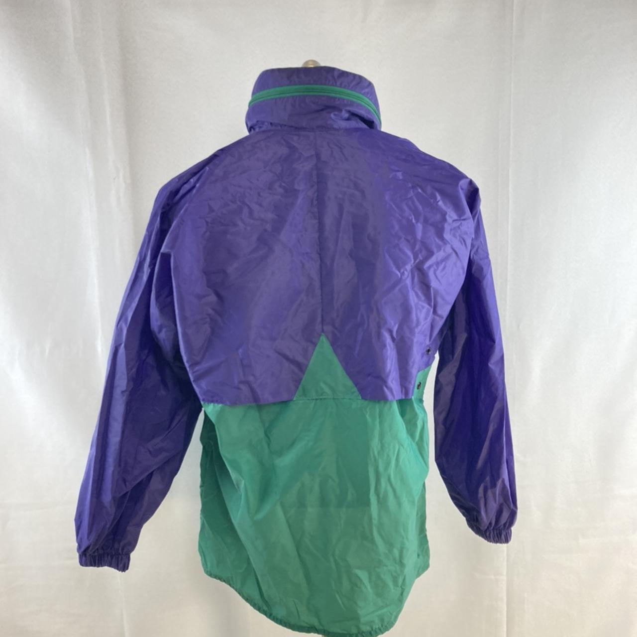 K-Way Men's Purple and Green Jacket (3)