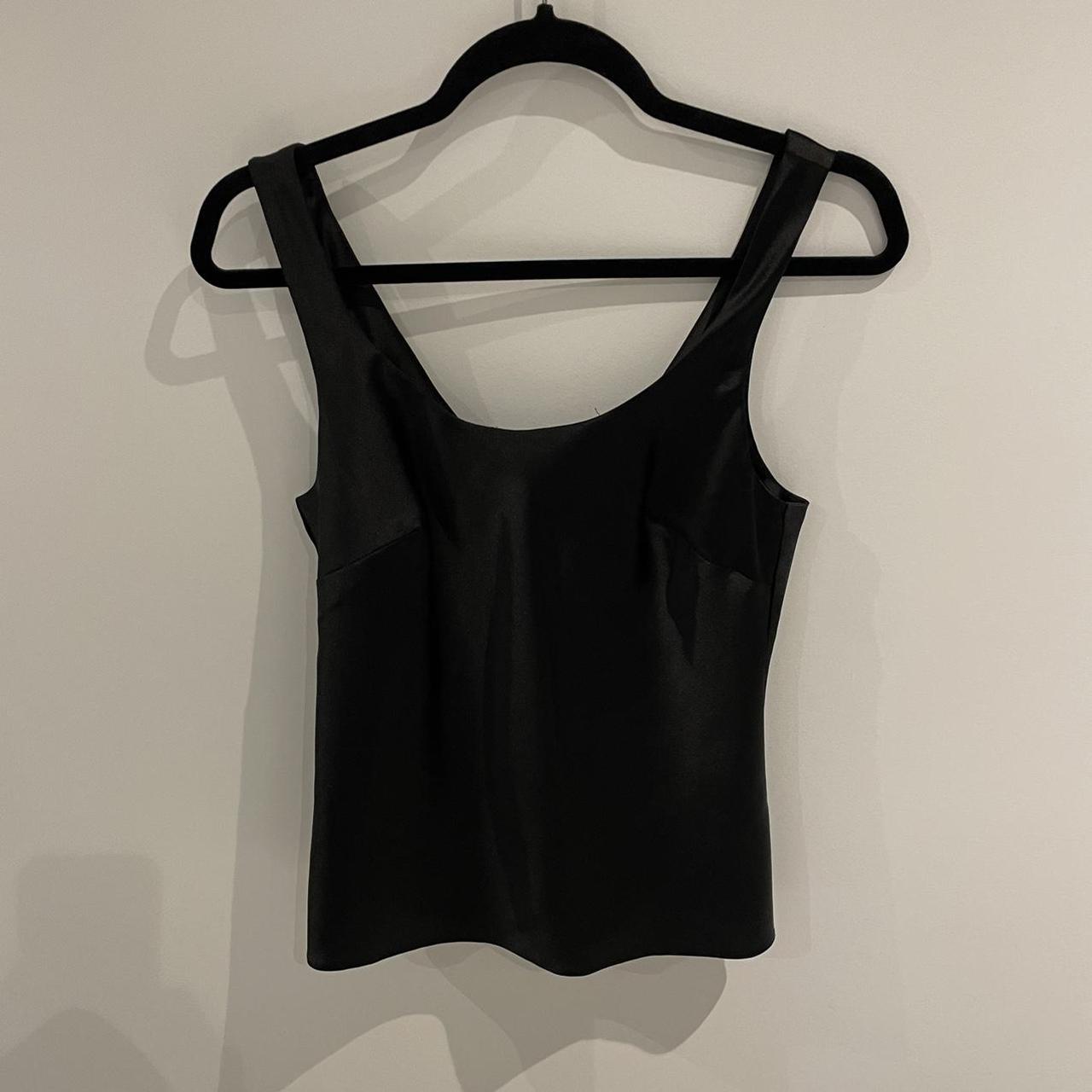ASOS Black Satin Cami Vest Soft and silky black... Depop