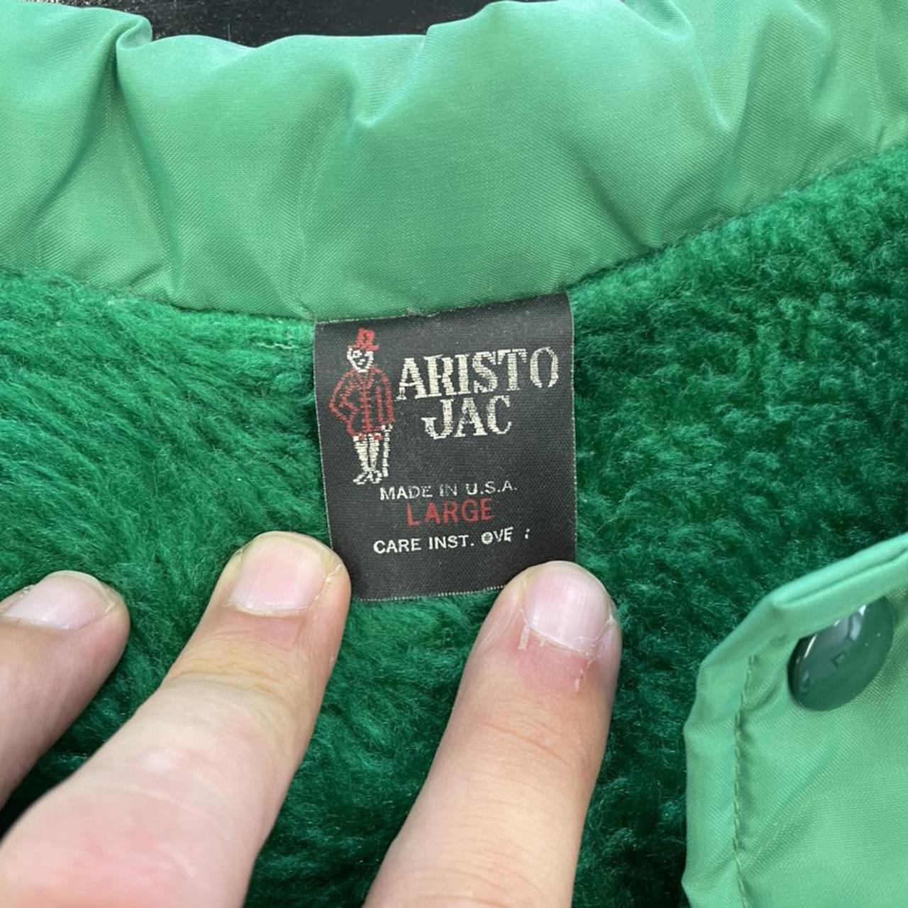Aristoc Men's Green and White Jacket (4)