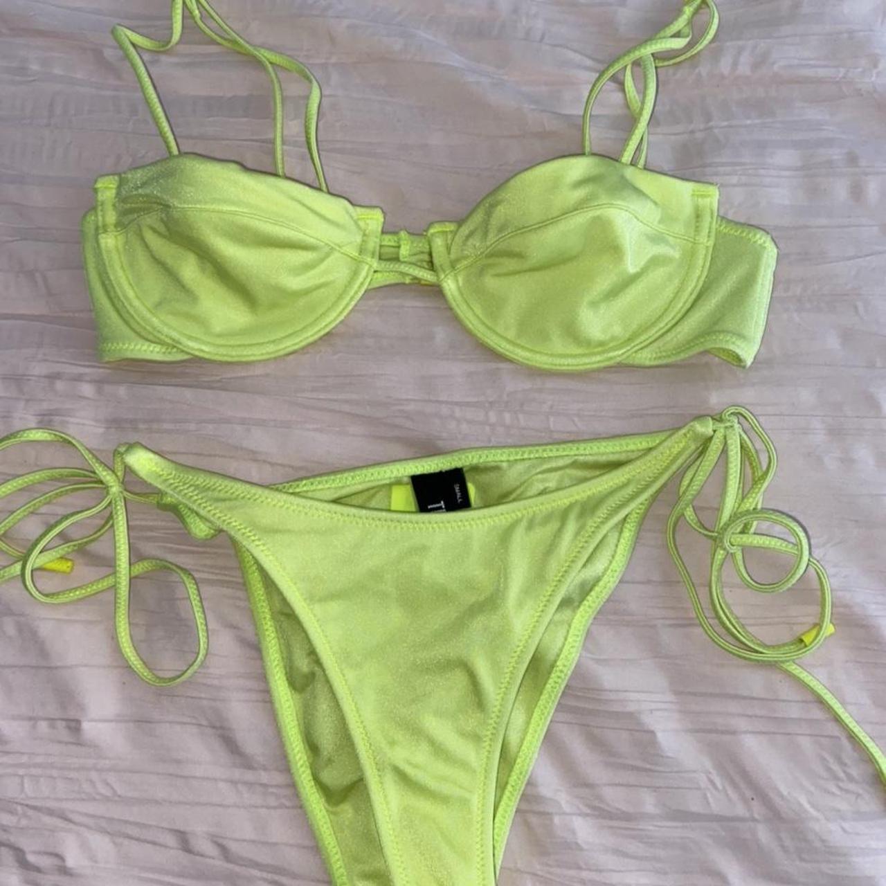 Selling Triangl Fluro Yellow Bikini Set Top And Depop 