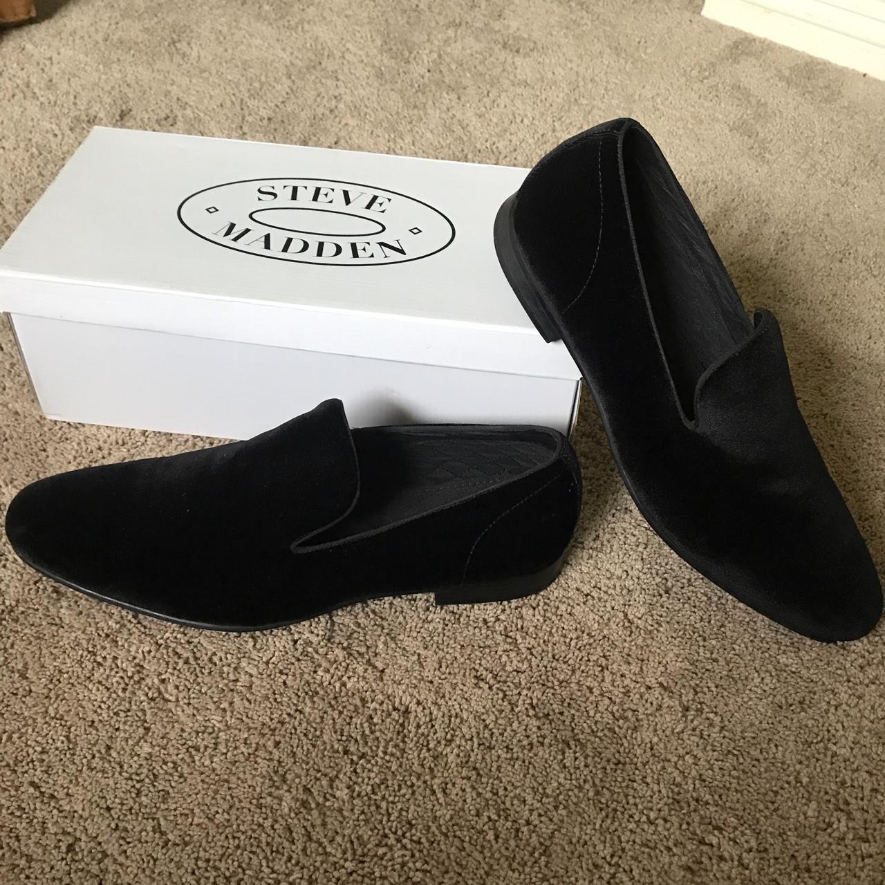 Steve Madden Men's Black Loafers | Depop