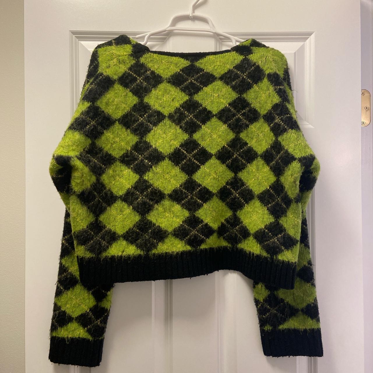 The Ragged Priest Women's Black and Green Cardigan (3)