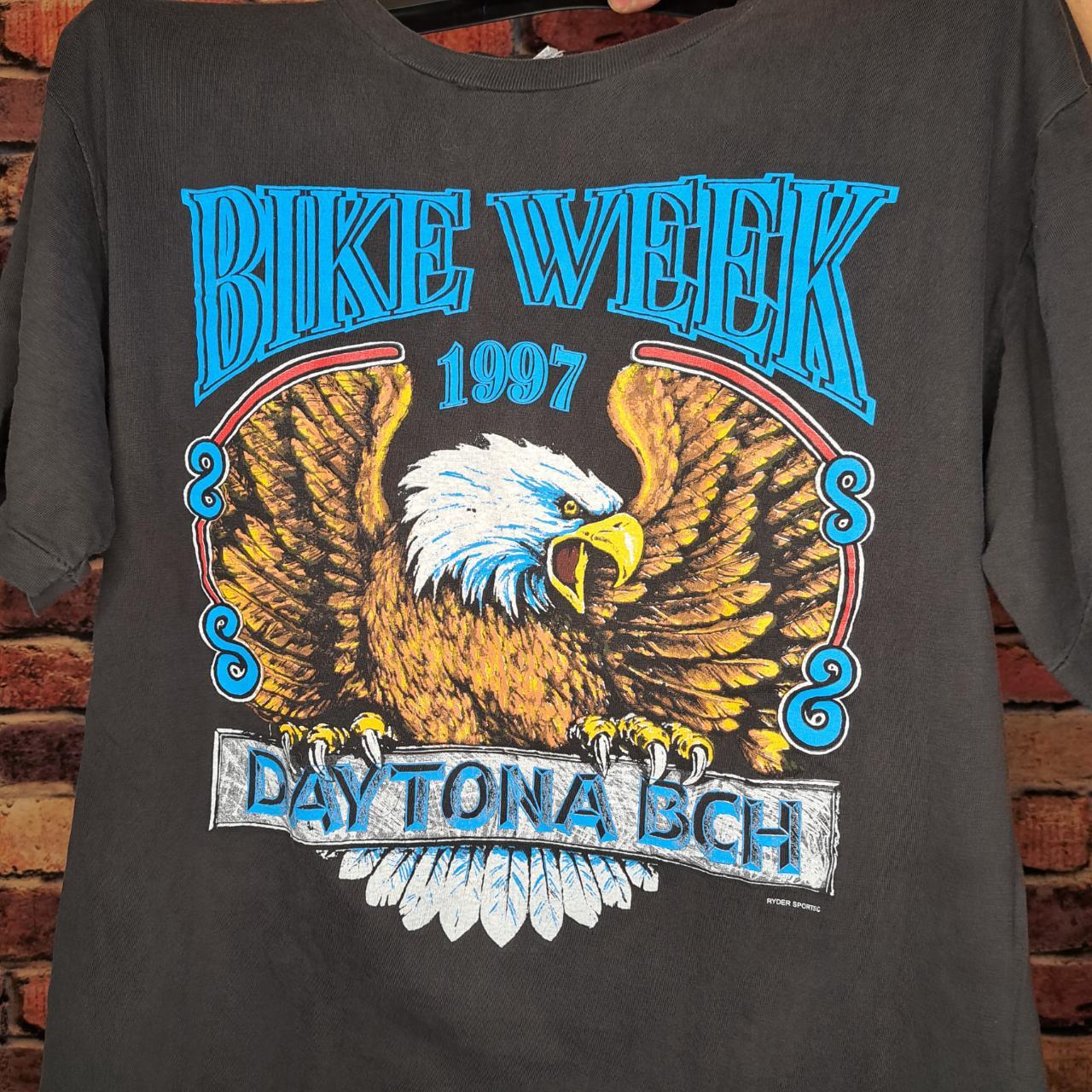 Vintage 90s Bike Week 1997 Daytona Beach T Shirt Depop