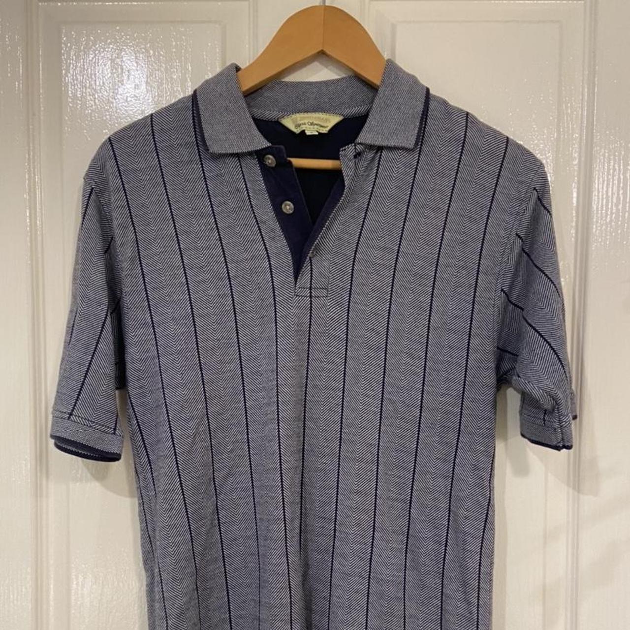 Men's Grey and Navy Polo-shirts | Depop