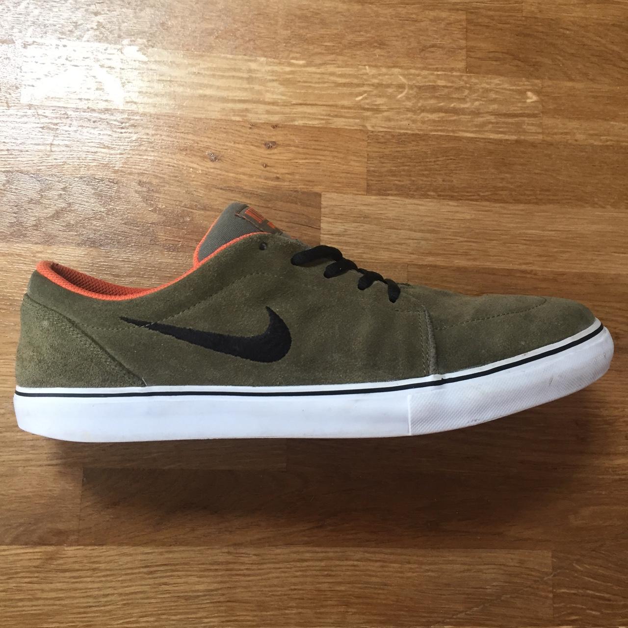 Olive green Nike SB Satire skate Worn a Depop