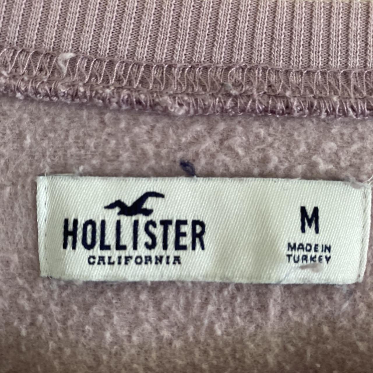 Lilac oversized Hollister jumper, used condition,... - Depop