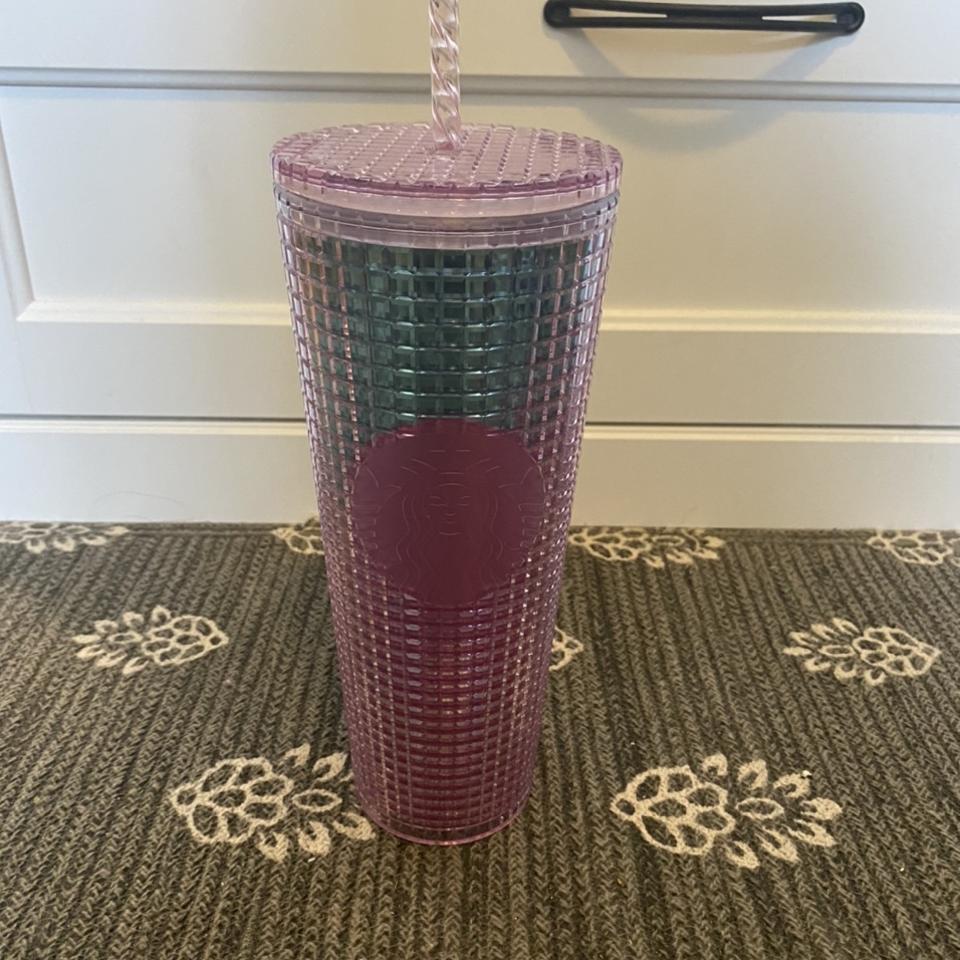 Starbucks Venti Purple Kaleidoscope Cold Cup - Depop