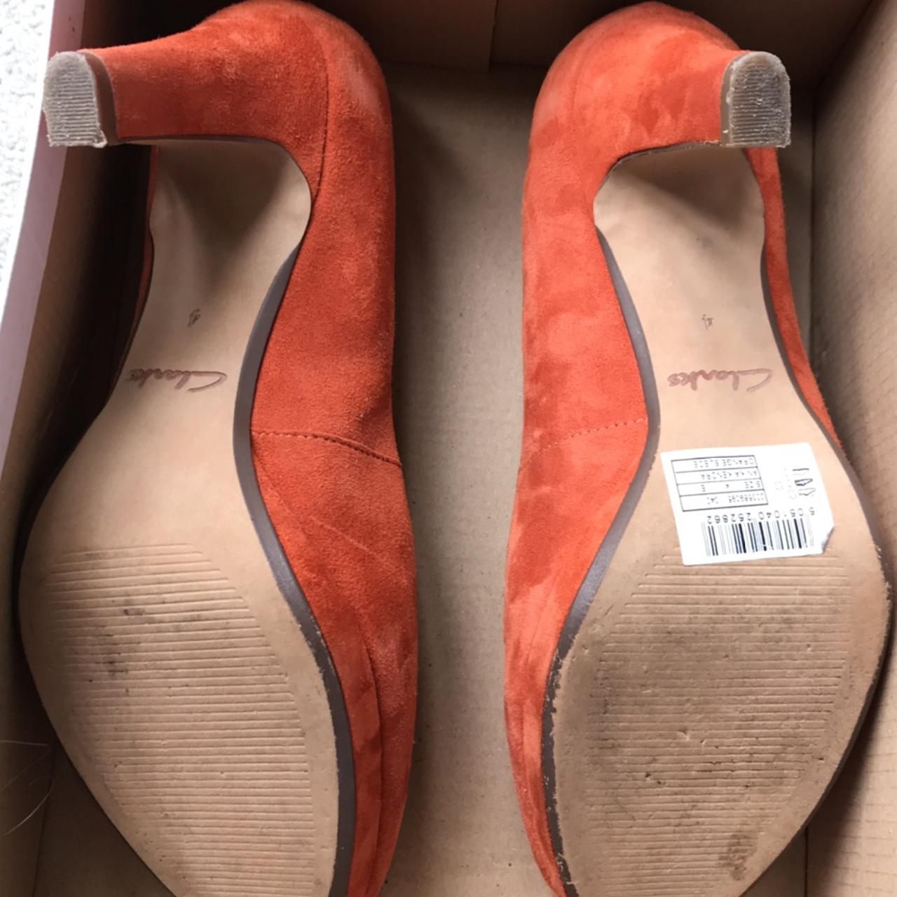 Clarks clearance heels orange