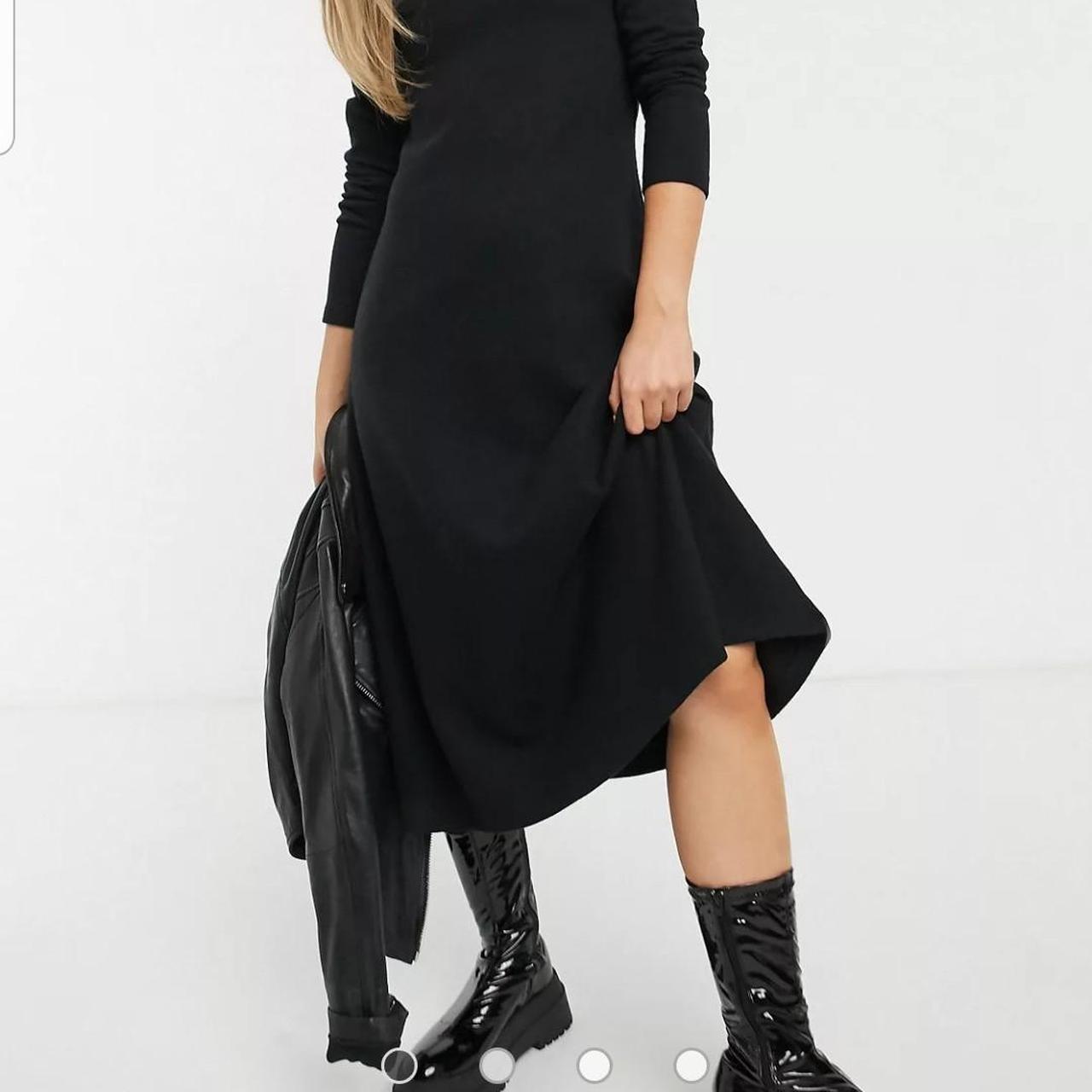 Long sleeve clearance midi swing dress