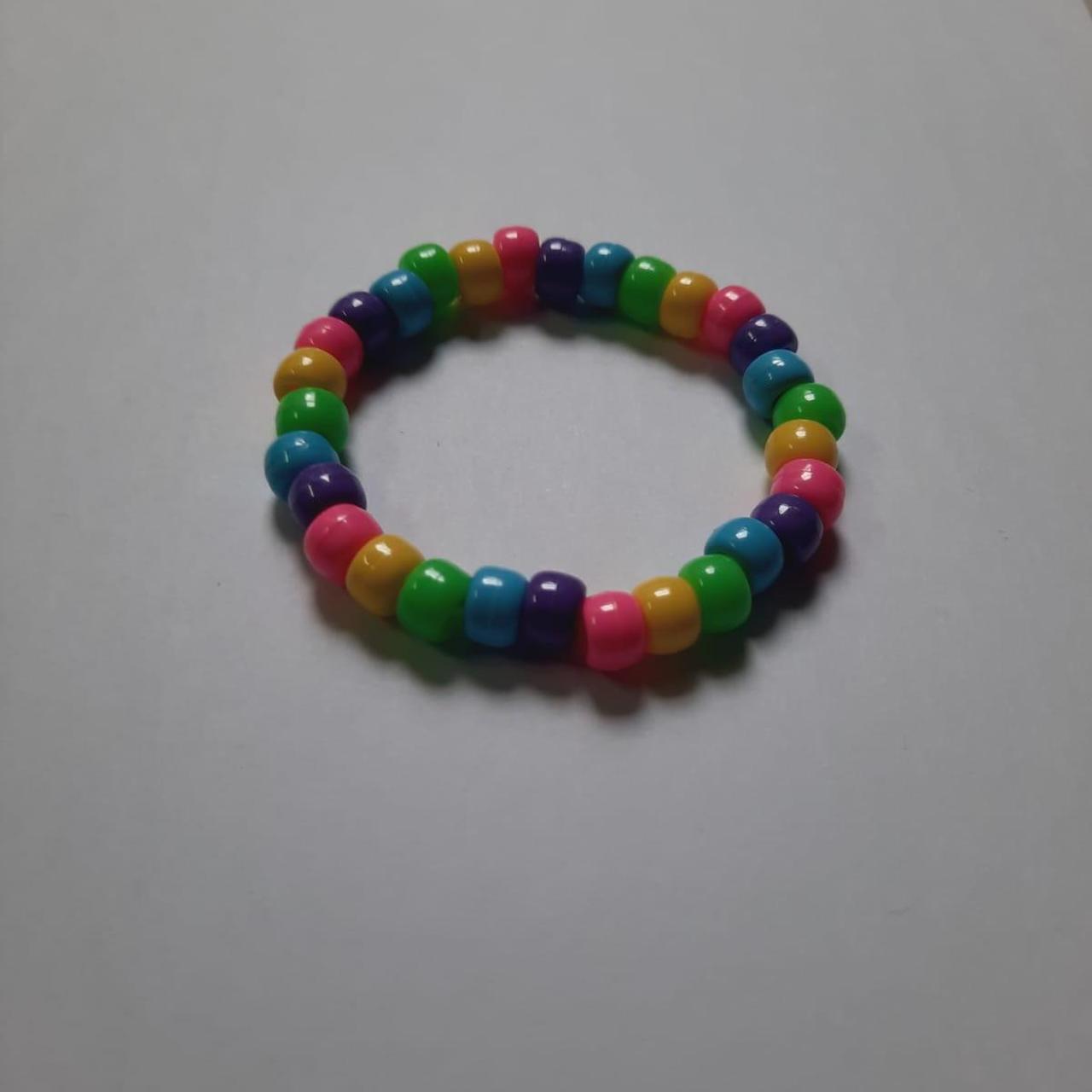 pastel rainbow kandi single made by me 🧡It... - Depop