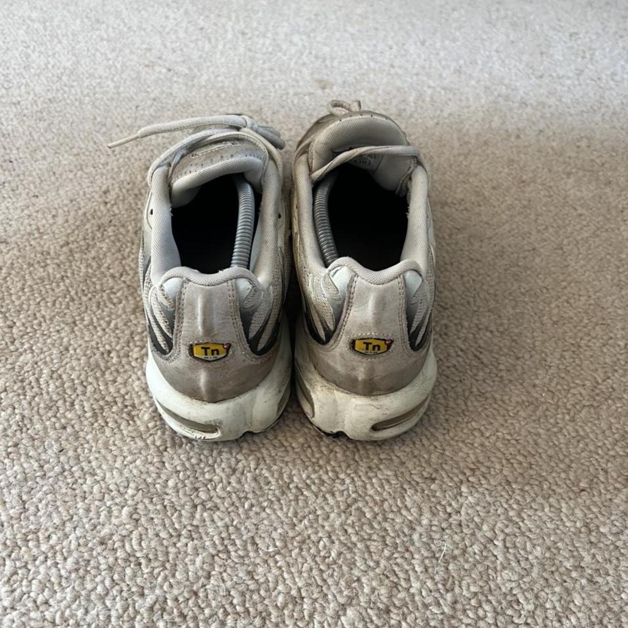 ️SOLD ️Old pair of air max TN’s UK 10.5 White and... - Depop