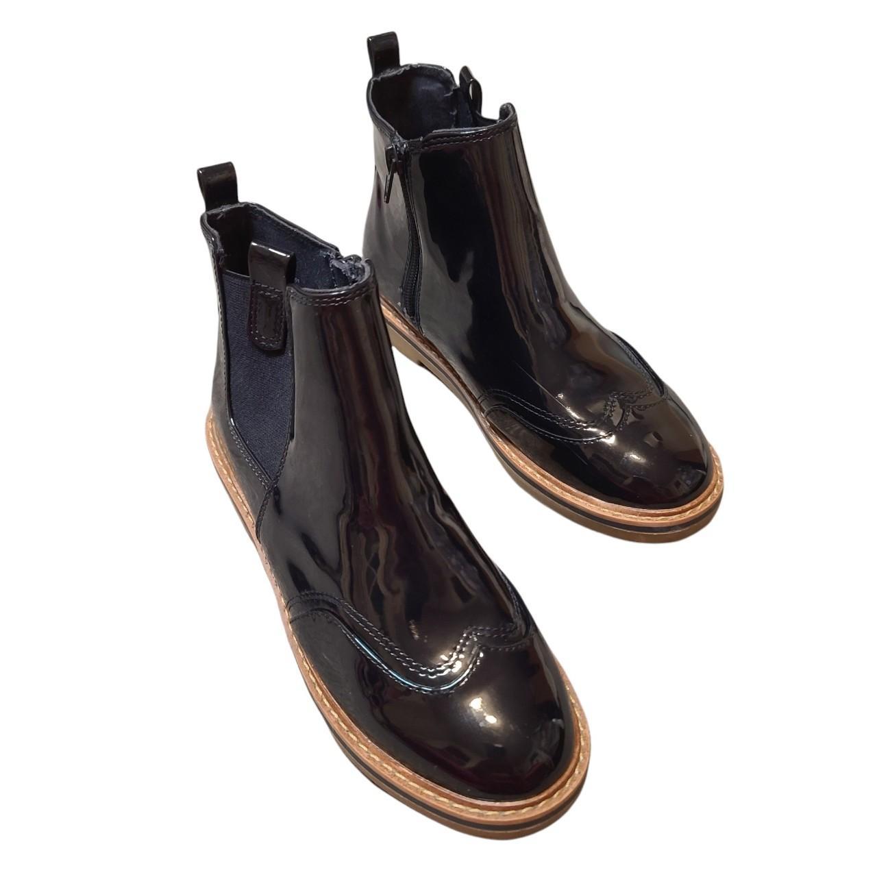 zara patent boots