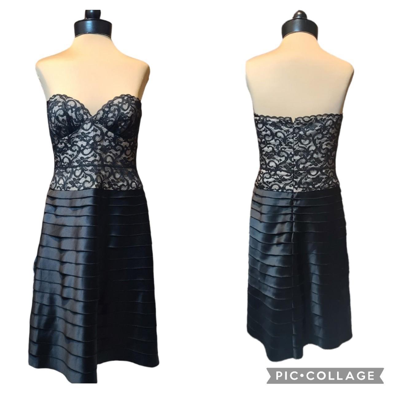 BCBG Lace Overlay Cocktail Dress