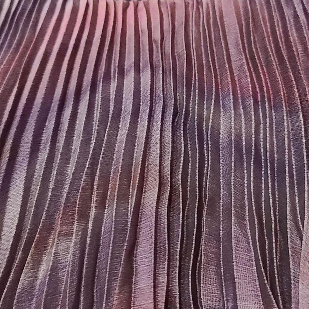 BCBGeneration Purple Pink Pleated Chiffon Halter... - Depop