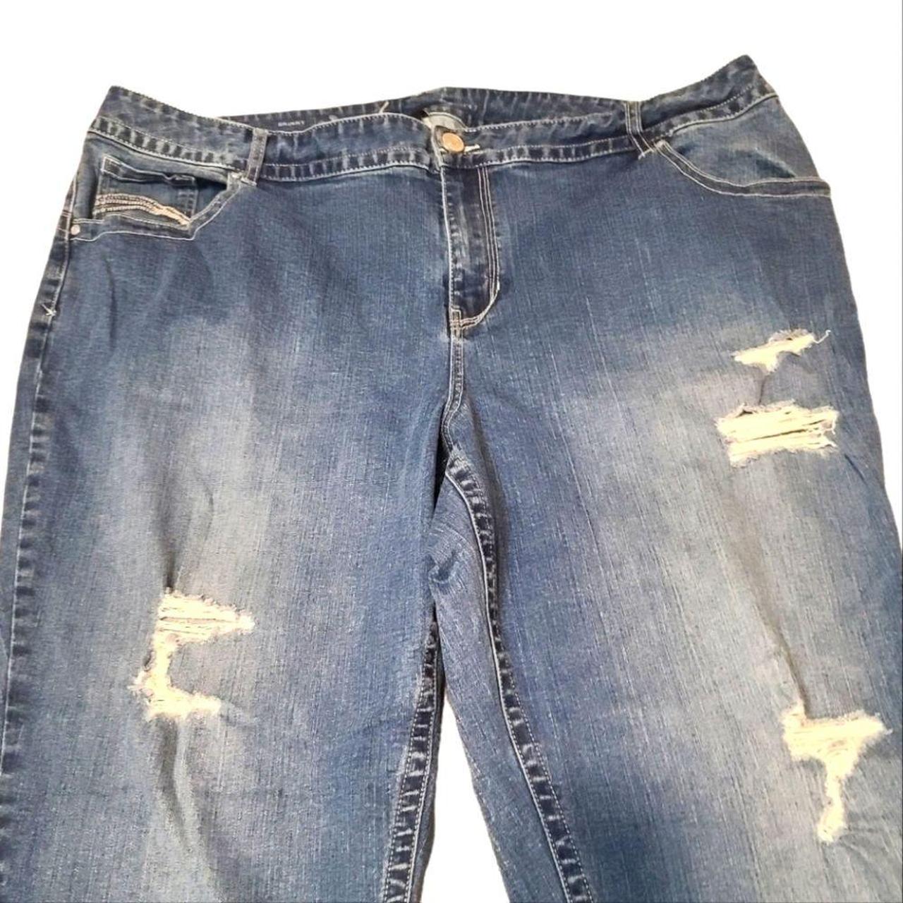 Lane Bryant Plus Skinny Distressed Medium Wash Depop