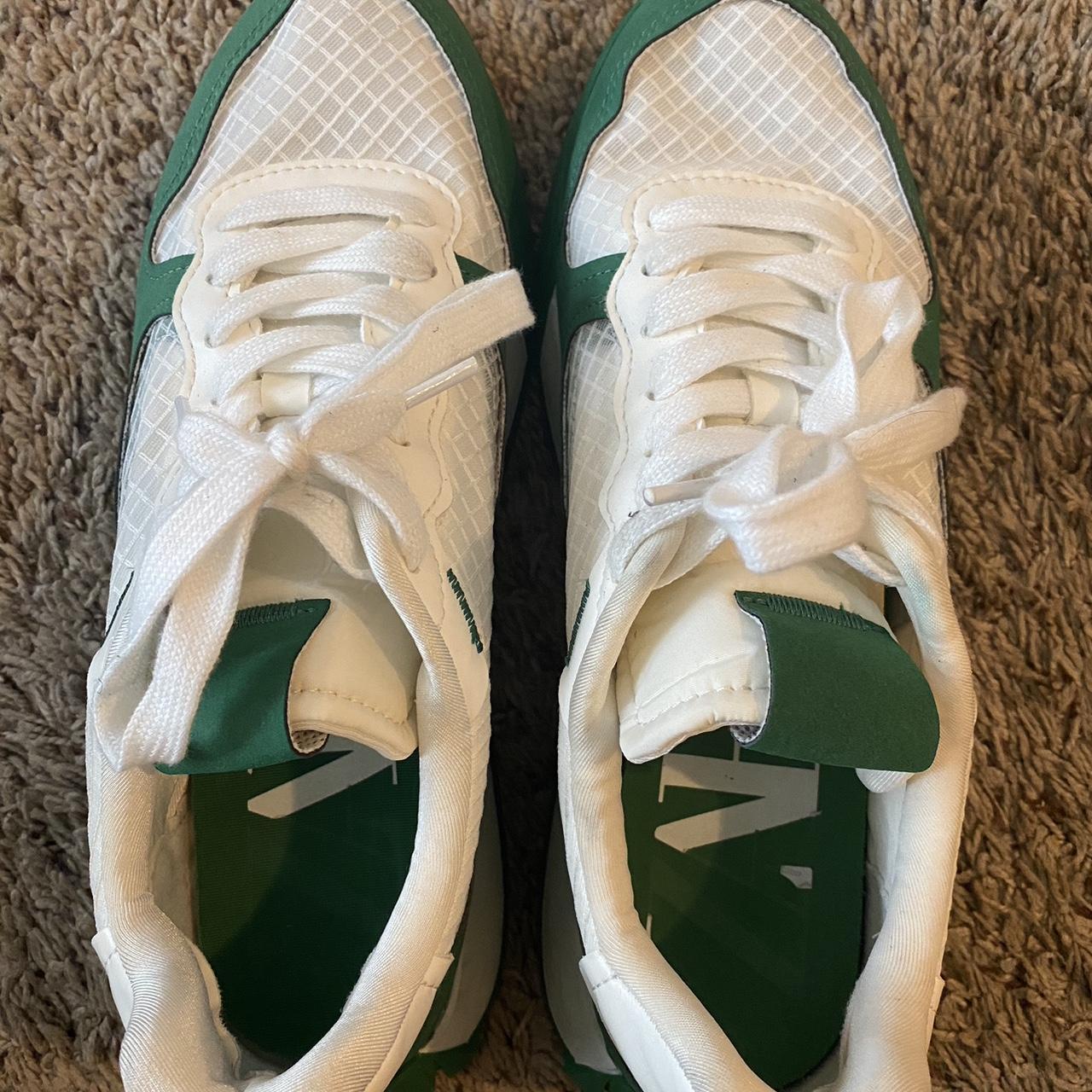 neon green shoes zara