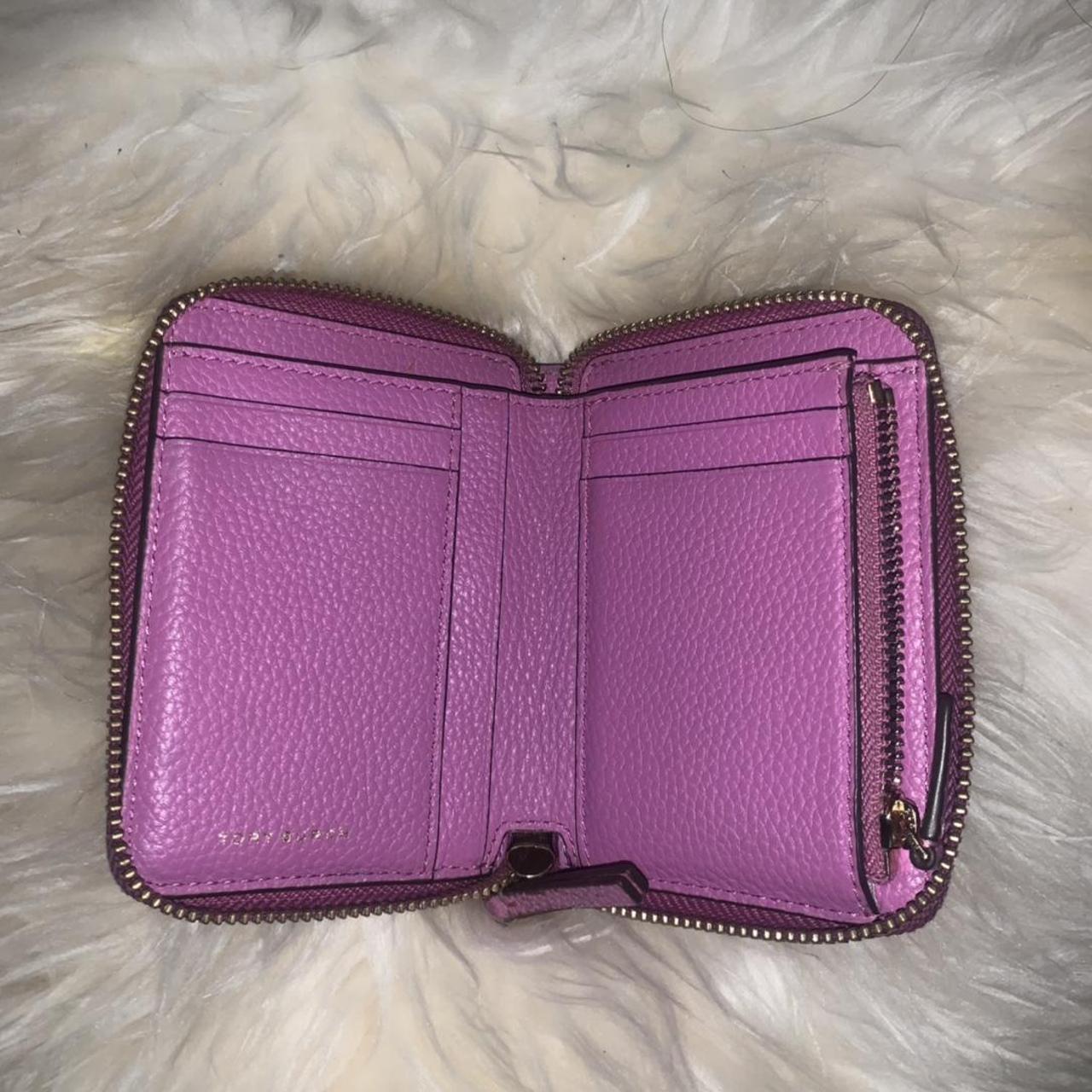 tory burch hot pink wallet