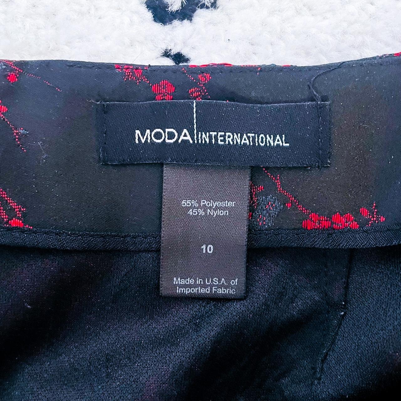 Moda International Women's Red and Black Skirt (4)