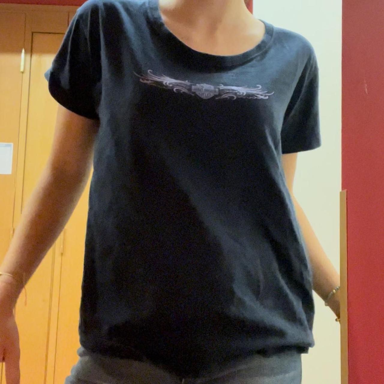vintage harley davidson crop tee