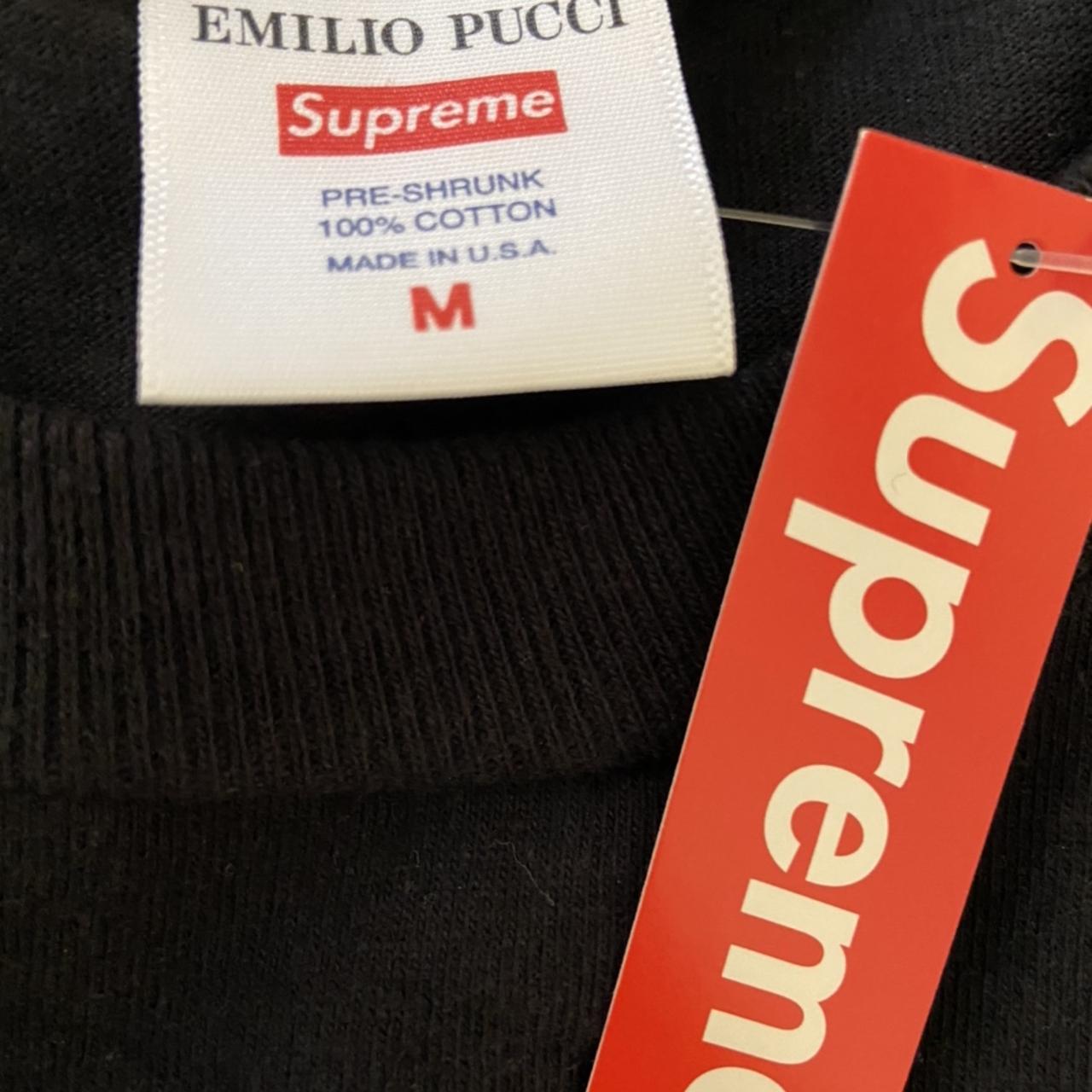 Supreme x Emilio Pucci Box Logo Tee 'White/Black' | Men's Size M