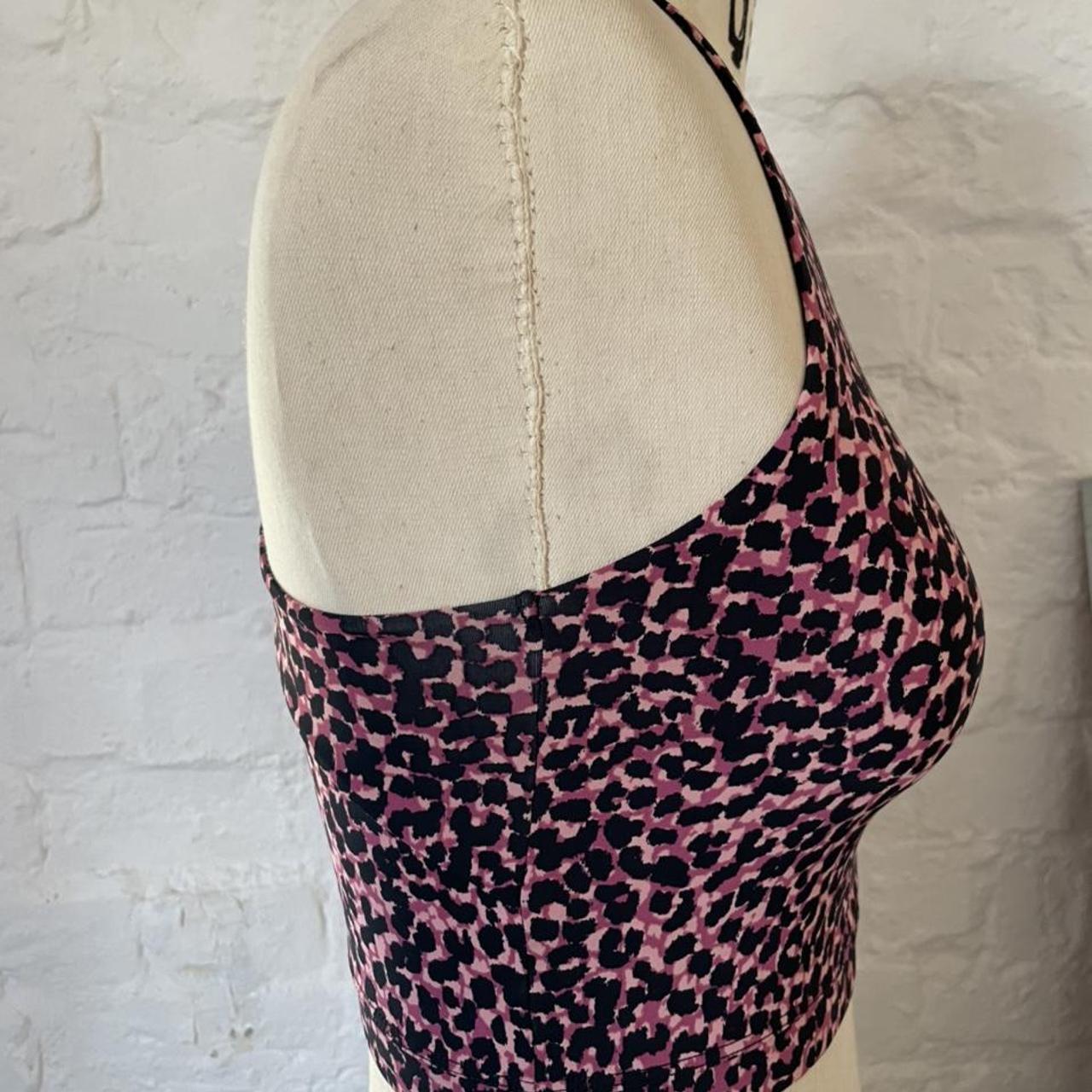 John Lewis Anyday pink leopard print Lycra work-out... - Depop