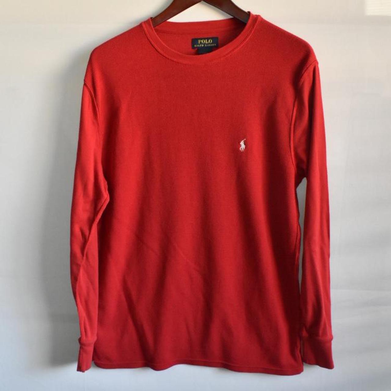 POLO Ralph Lauren // Red w/ White Logo Casual Long... - Depop