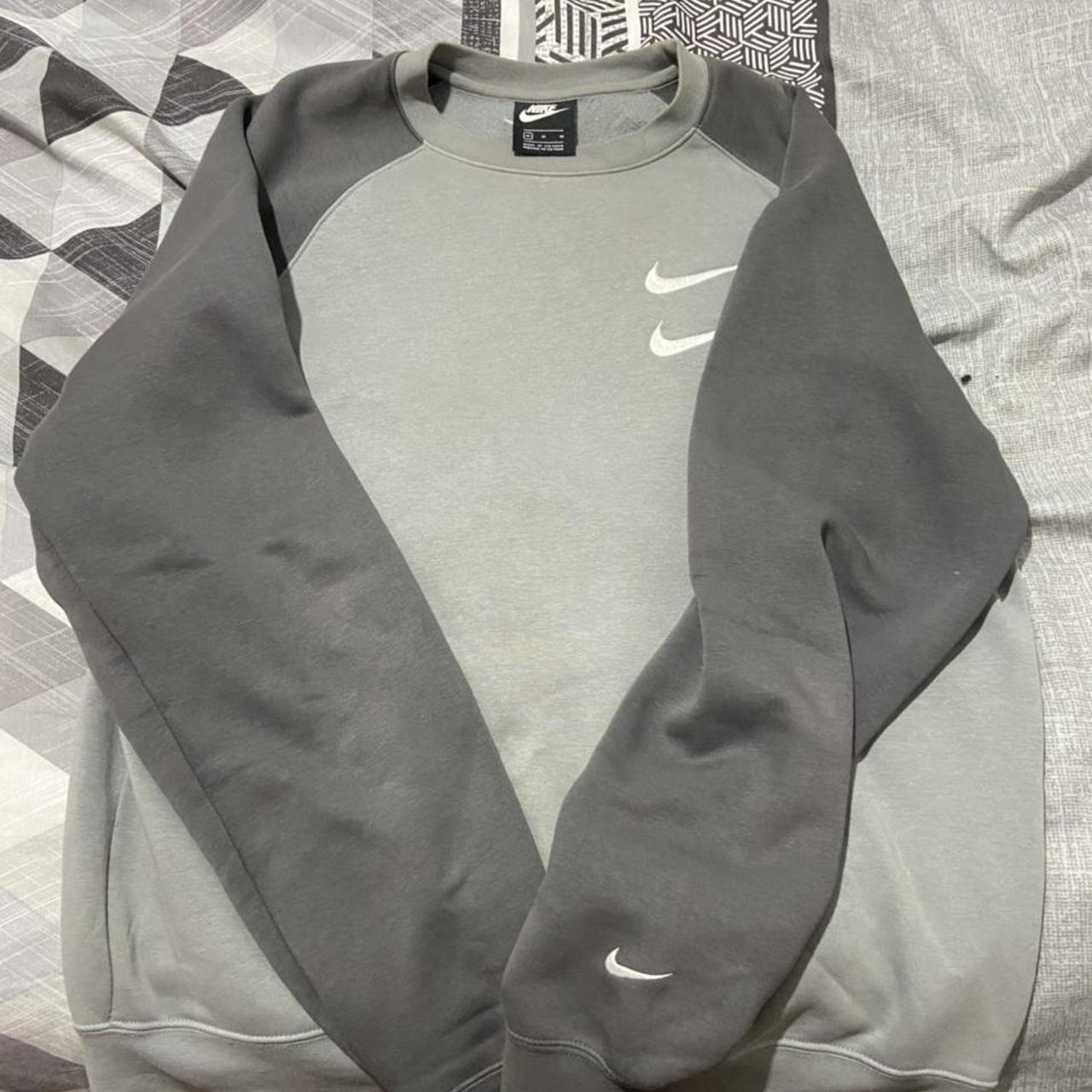 double nike swoosh sweatshirt