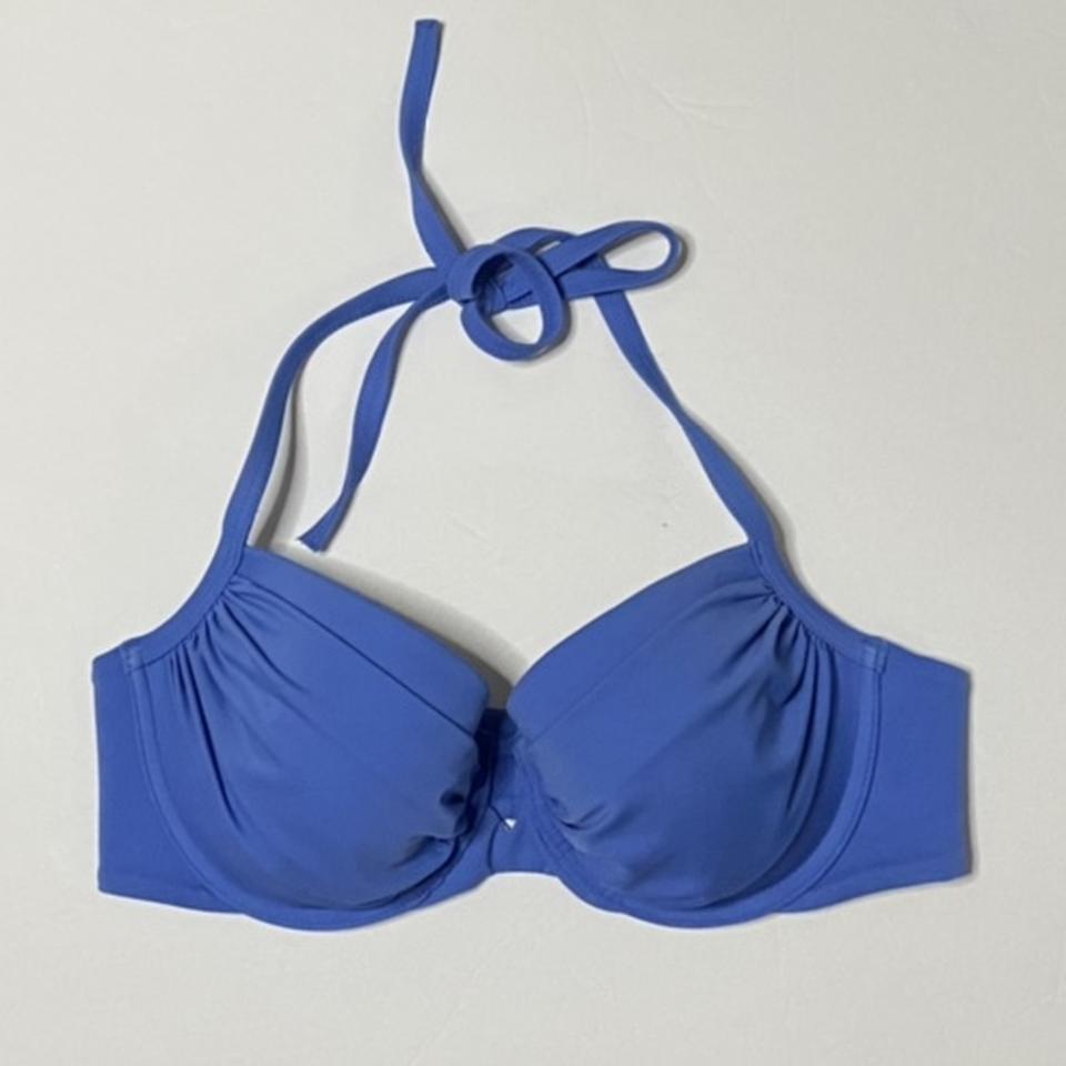 Victoria's Secret Bra Tops Size Small Blue Halter Tank Top (P11)