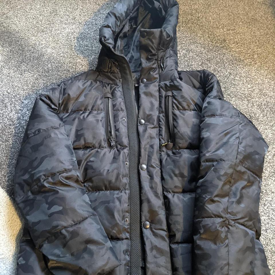 Michael kors camo deals coat