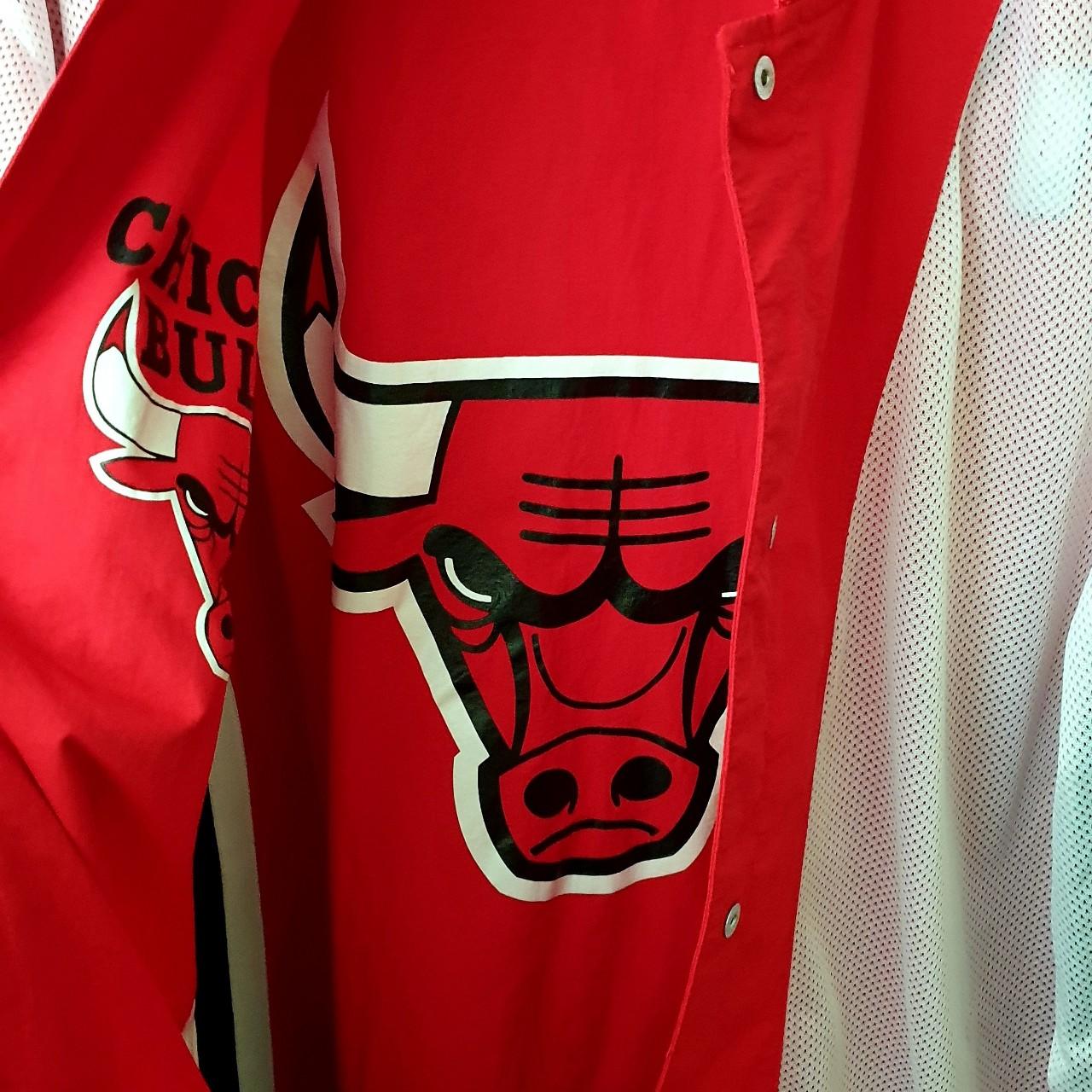 Chicago Bulls Mitchell &Ness NBA warmup - Depop