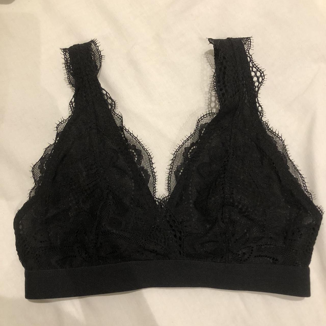 Hollister Black Bralette No Padding Or Underwire.... - Depop