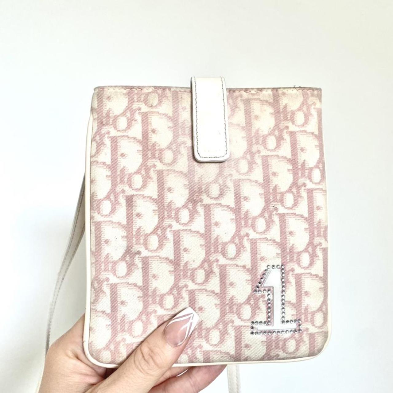 Vintage dior pink n.1 crossbody bag original pattern - Depop