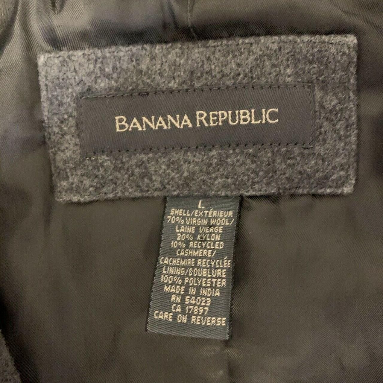 Mens Banana Republic Shirt Jacket, Wool / Nylon /... - Depop