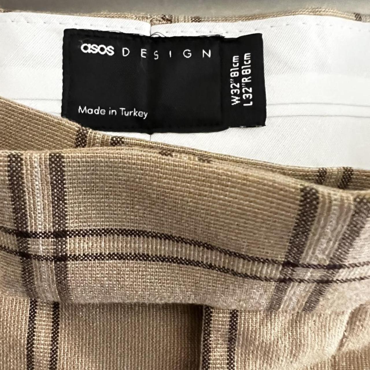 ASOS checkered beige trousers Size: 32 Reminds me... - Depop