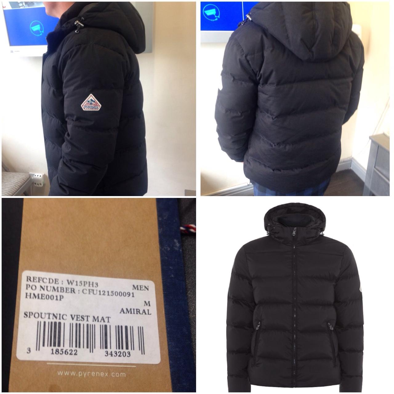 Mens pyrenex coat size medium fits medium - large.... - Depop