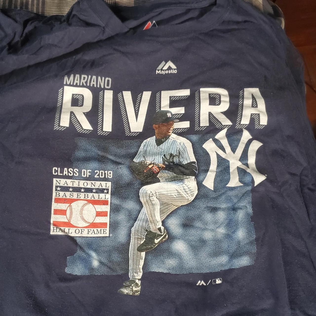Mariano Rivera New York Yankees Navy T-Shirt by Majestic