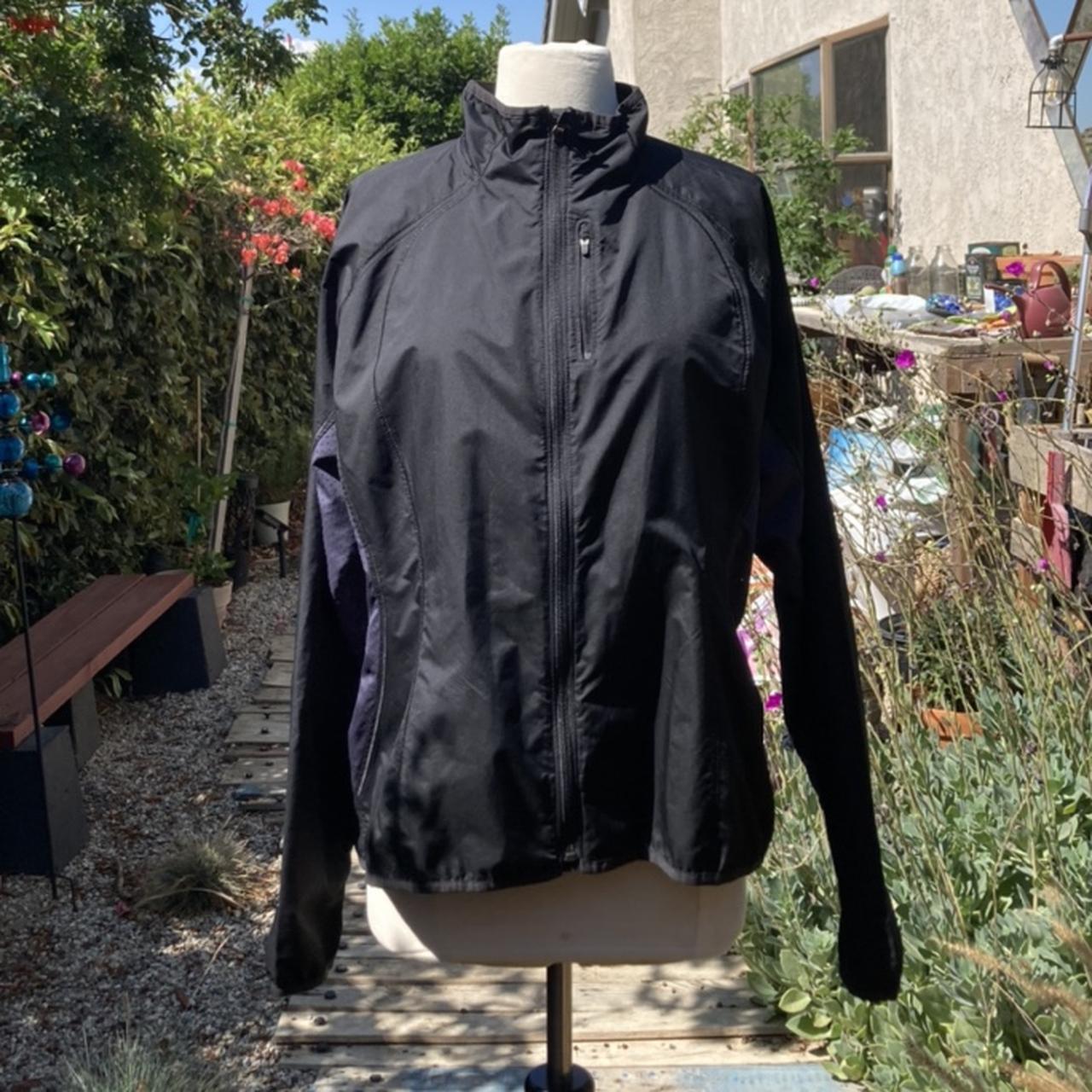 ATHLETA double layer quilted jacket fleece full zip - Depop