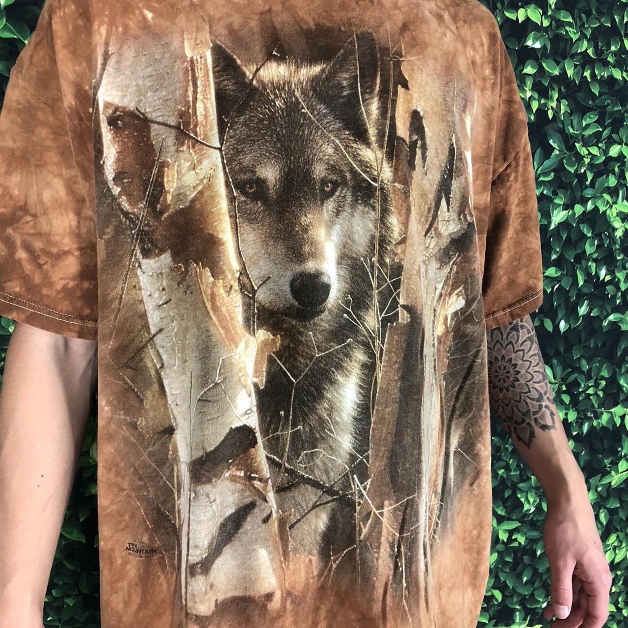 The Mountain Men's Tan and Brown T-shirt (3)