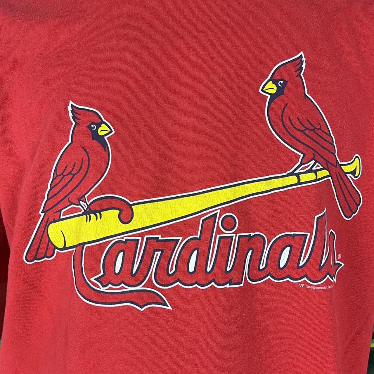 Vintage Y2K cardinals baseball graphic tee... - Depop