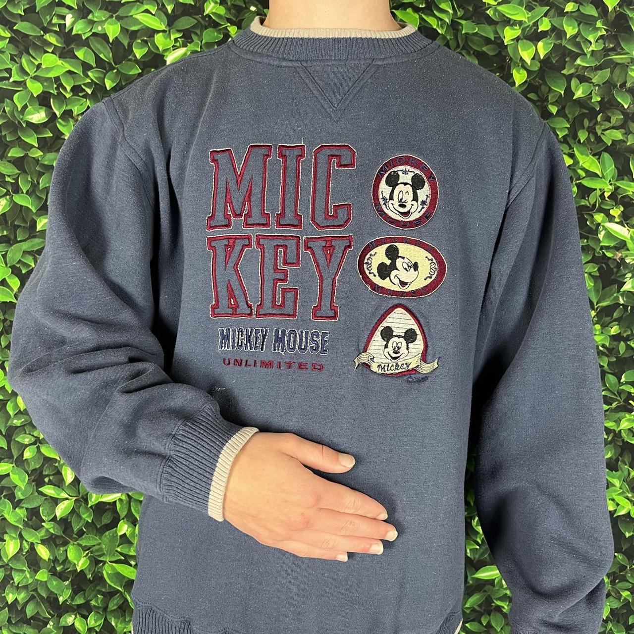 Mickey Unlimited Men's Blue and Cream Sweatshirt (2)