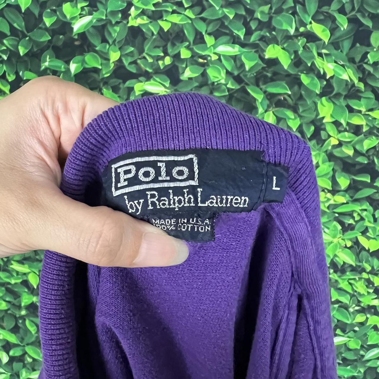 【希少年代】 90s 初期 Ralph Lauren Purple Label Vintage 90s polo Ralph Lauren polo shirt. Purple | Depop