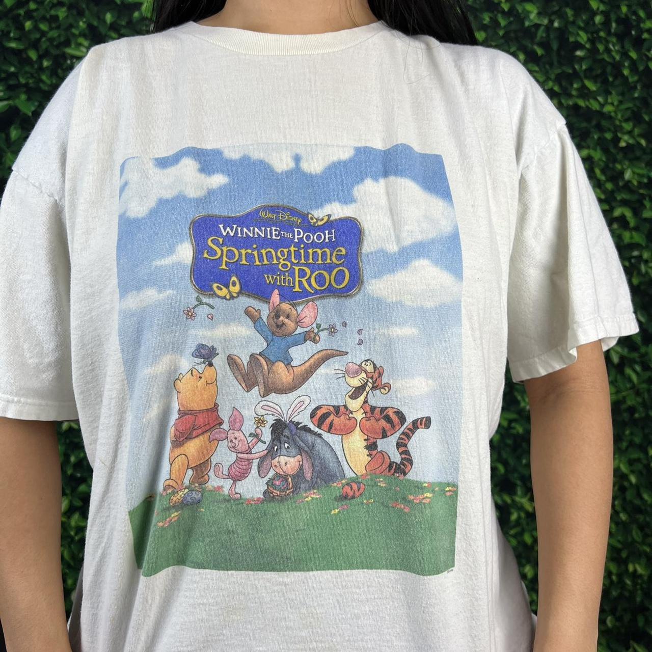 Y2K Winnie The Pooh Spring Time with Rooh graphic... - Depop