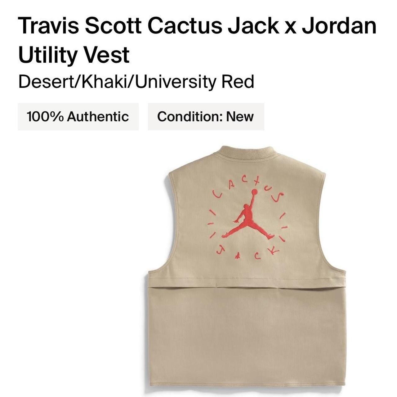 travis scott cactus jack x jordan utility vest desert