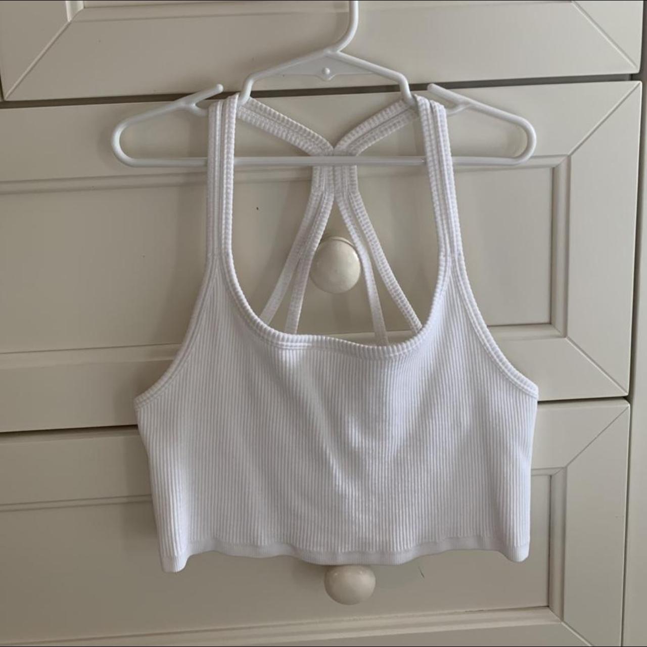 White Forever 21 Workout Tank Top. Size Small And Is - Depop