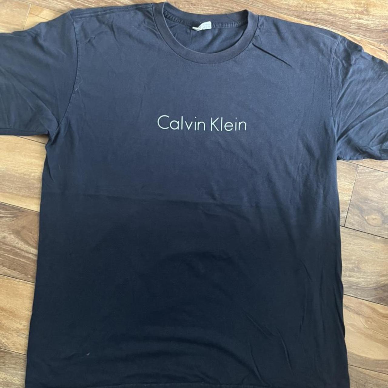 Calvin Klein Men's Black T-shirt | Depop