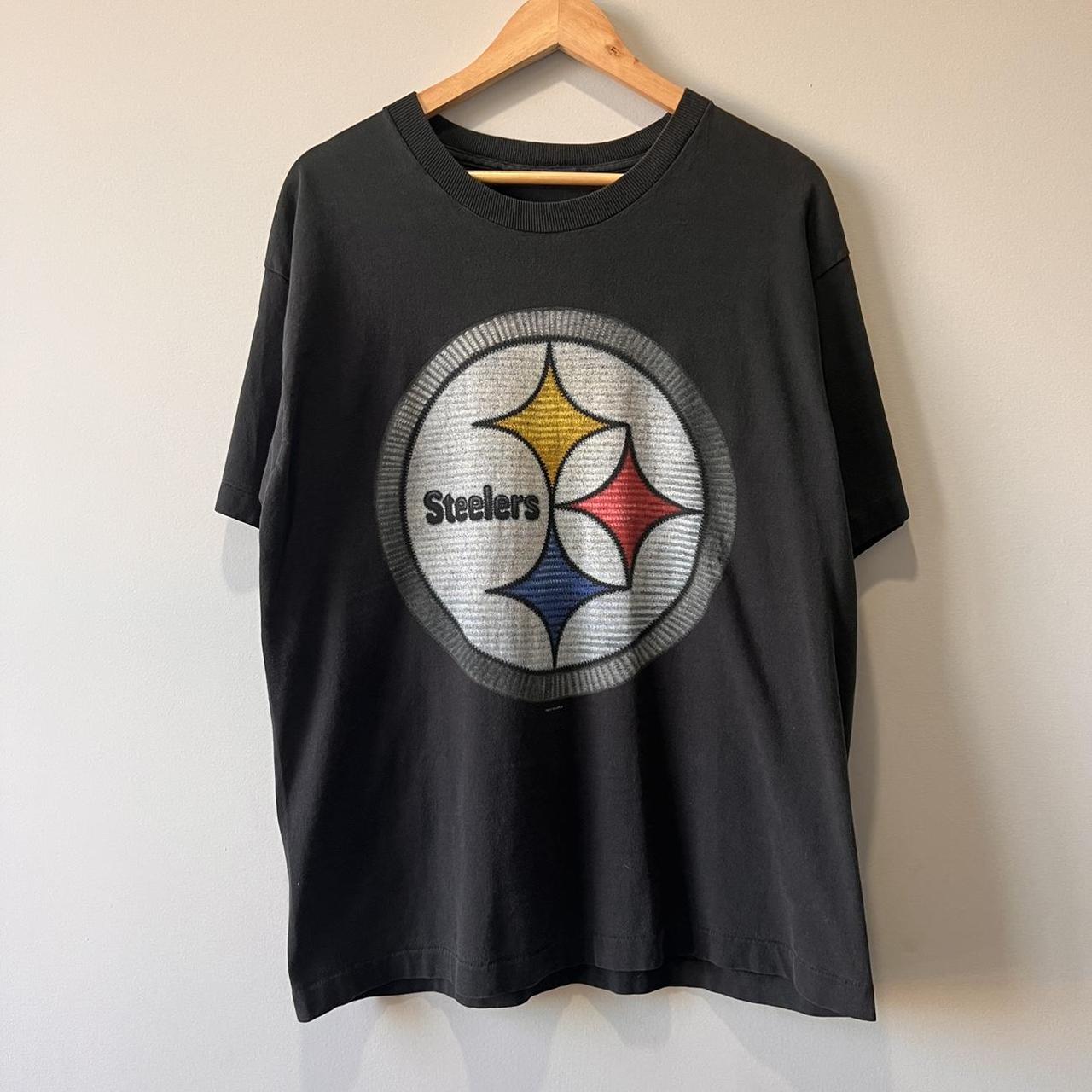 VINTAGE STEELERS BUTTON UP SHIRT Pittsburgh Steelers - Depop