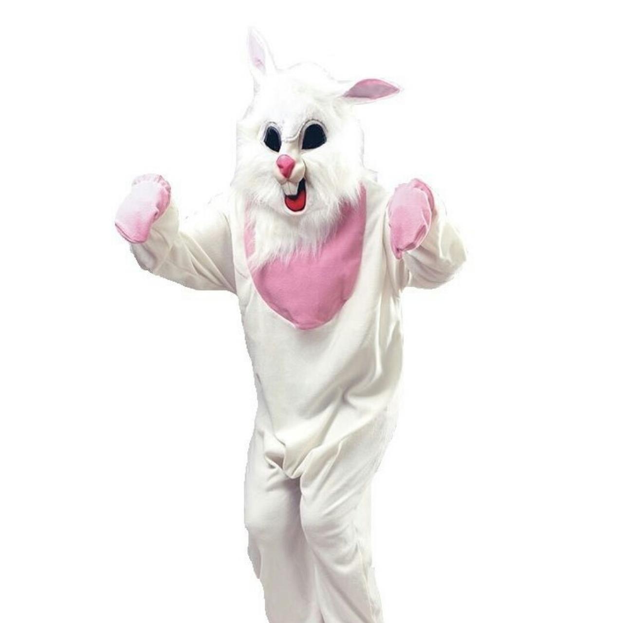 Evil scary bunny suit includes gloves and feet, used... | Depop, image size:1280x1280